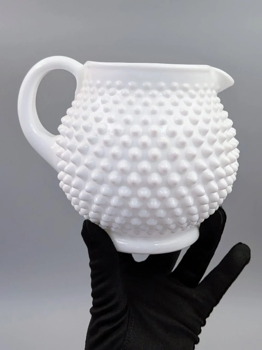 Vintage Fenton Hobnail Milk Glass 32 fl oz Pitcher - Cottagecore Farmhouse